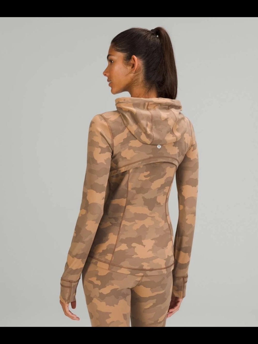 Lululemon Hooded Define Jacket *Nulu in Heritage Camo Beige Multi size 10